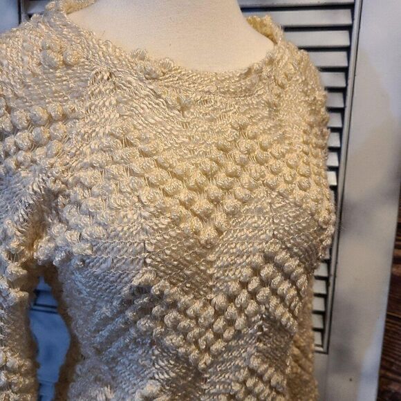 PIT Amsterdam Sz 4 Cream Sweater - Picture 1 of 10